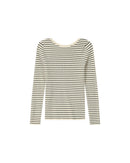 Striped Jumper Ecru Saturday