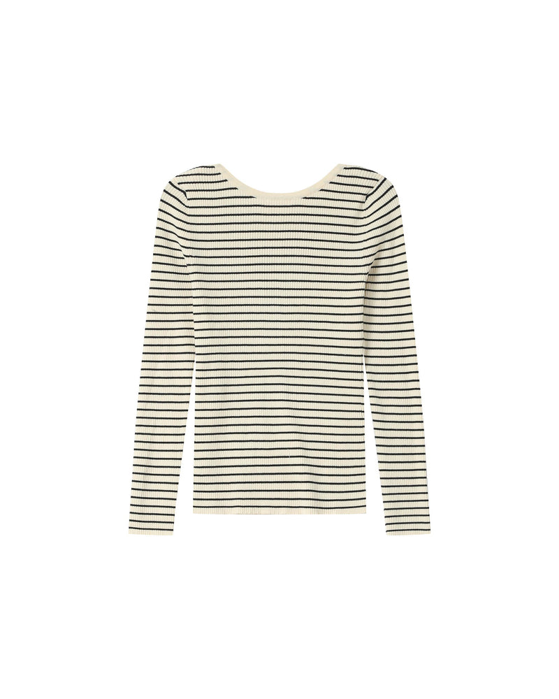 Striped Jumper Ecru Saturday
