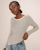 Striped Jumper Ecru Saturday