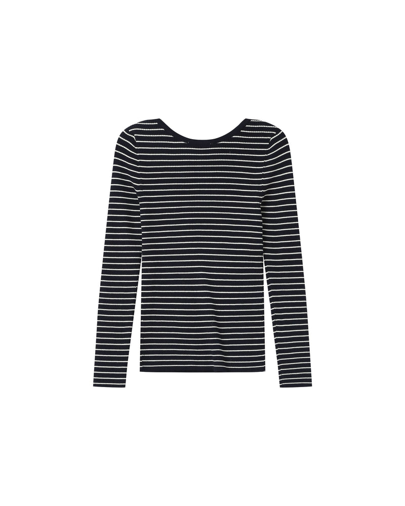 Navy Striped Sweater Saturday