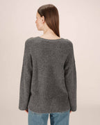 Anthracite Embroidered Slogan Jumper Saints