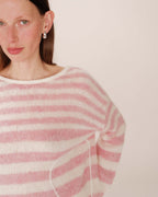 Crystal Pink Striped Jumper Sand
