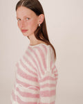Crystal Pink Striped Jumper Sand