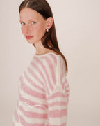 Crystal Pink Striped Jumper Sand