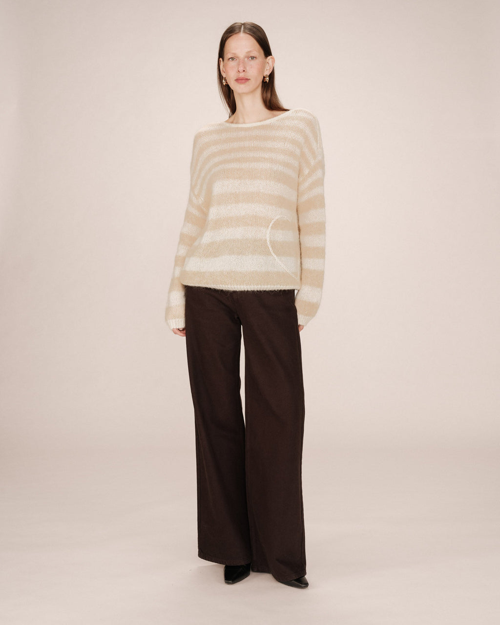 Vanilla Striped Jumper Sand