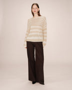 Vanilla Striped Jumper Sand