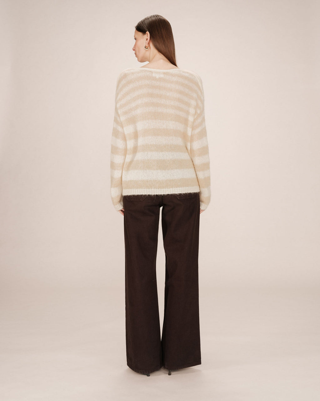 Vanilla Striped Jumper Sand
