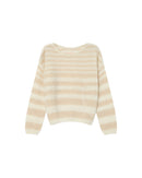 Vanilla Sand Striped Sweater