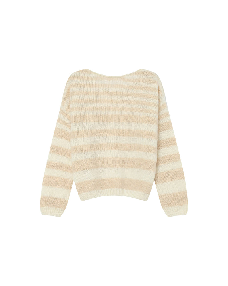 Vanilla Sand Striped Sweater