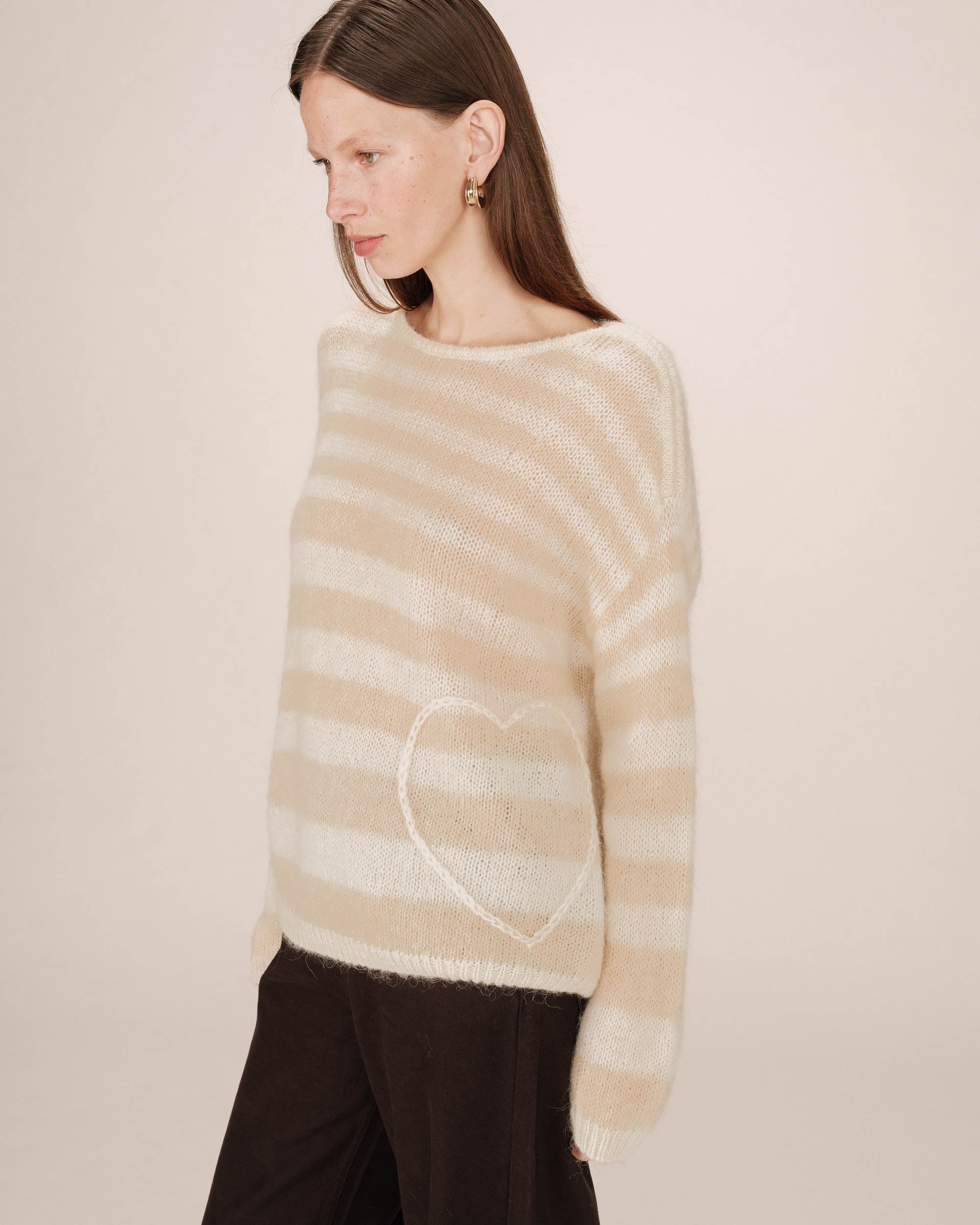 Vanilla Striped Jumper Sand