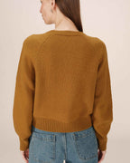 Cardigan Abotonado Caqui Sanders
