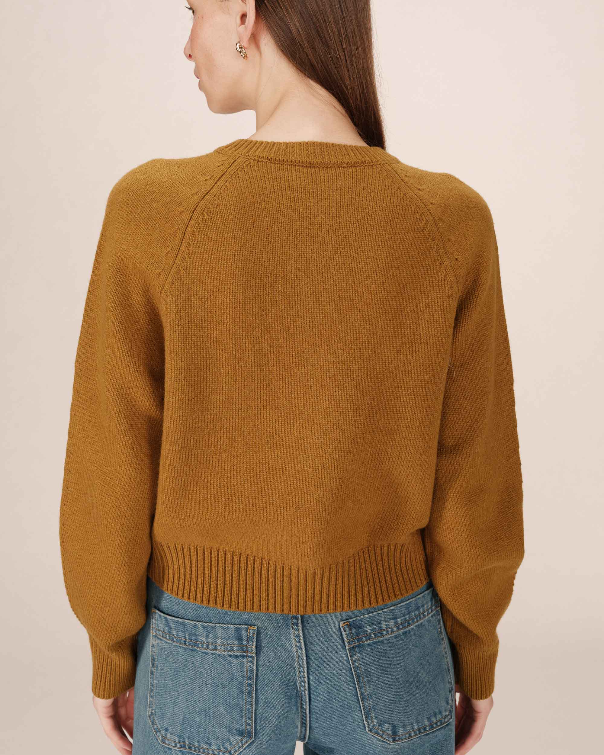 Cardigan Abotonado Caqui Sanders