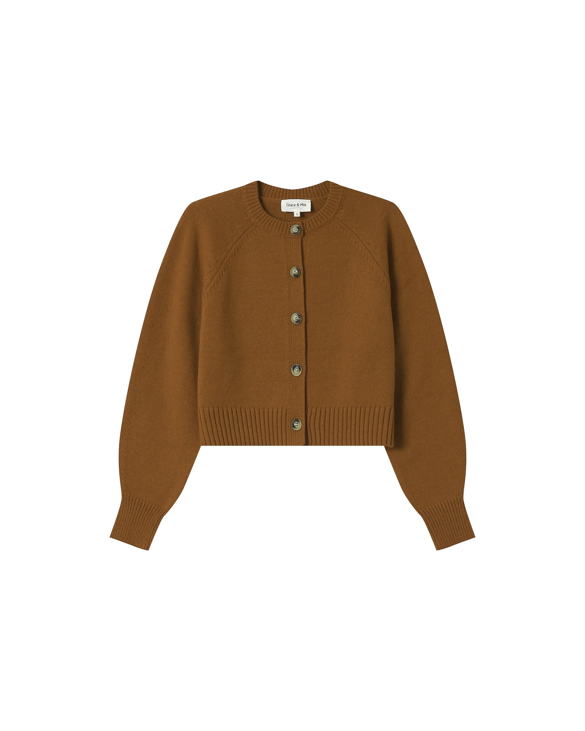 Cardigan Abotonado Caqui Sanders