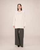Saverio Ecru Oversized Sweater