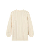 Saverio Ecru Oversized Sweater