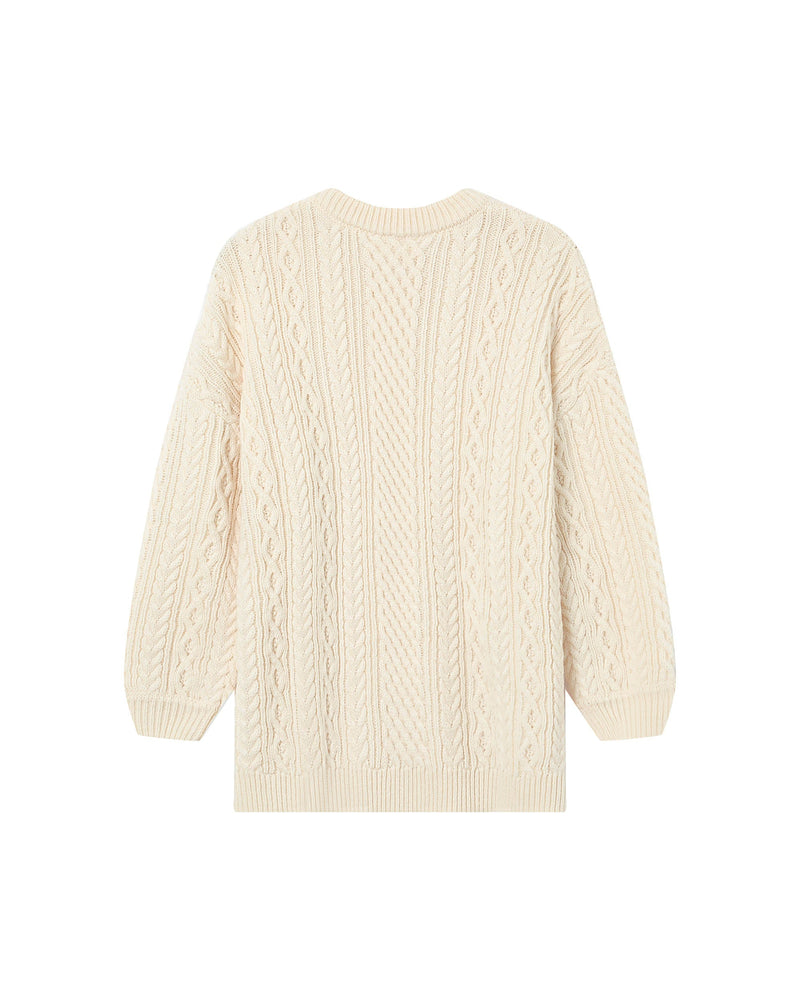 Saverio Ecru Oversized Sweater