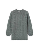 Saverio Gray Oversized Sweater