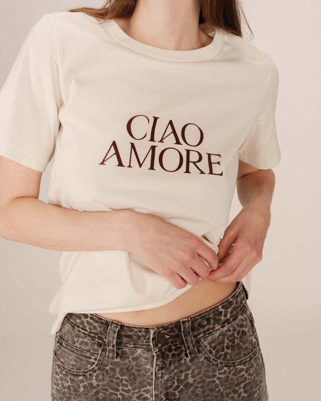 Camiseta Estampada Marfil Soft