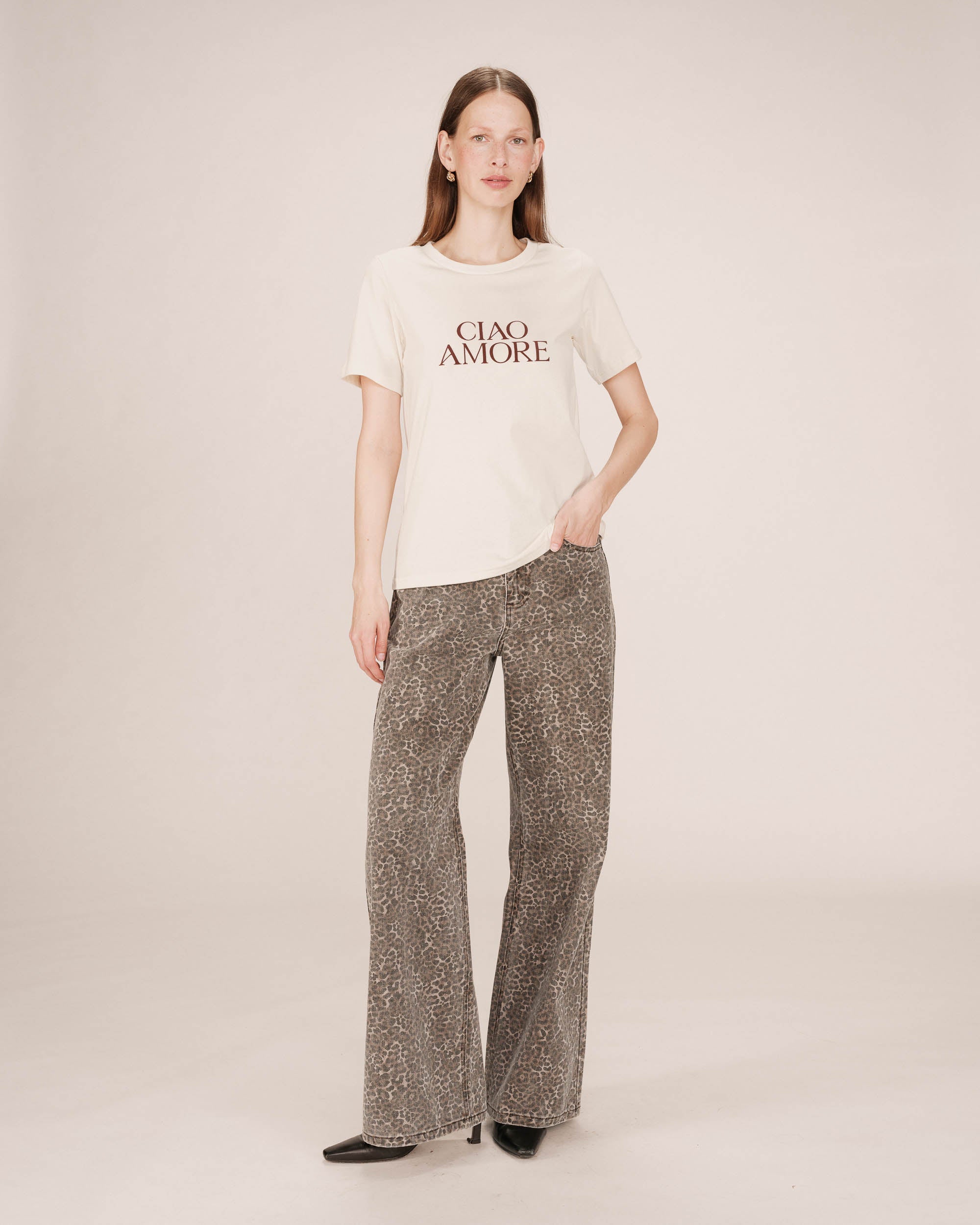 Camiseta Estampada Marfil Soft