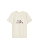 Camiseta Estampada Marfil Suave