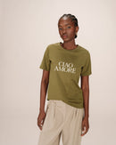 Olive Soft Printed T-Shirt