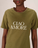 Olive Soft Printed T-Shirt