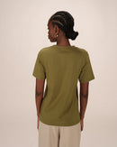 Olive Soft Printed T-Shirt