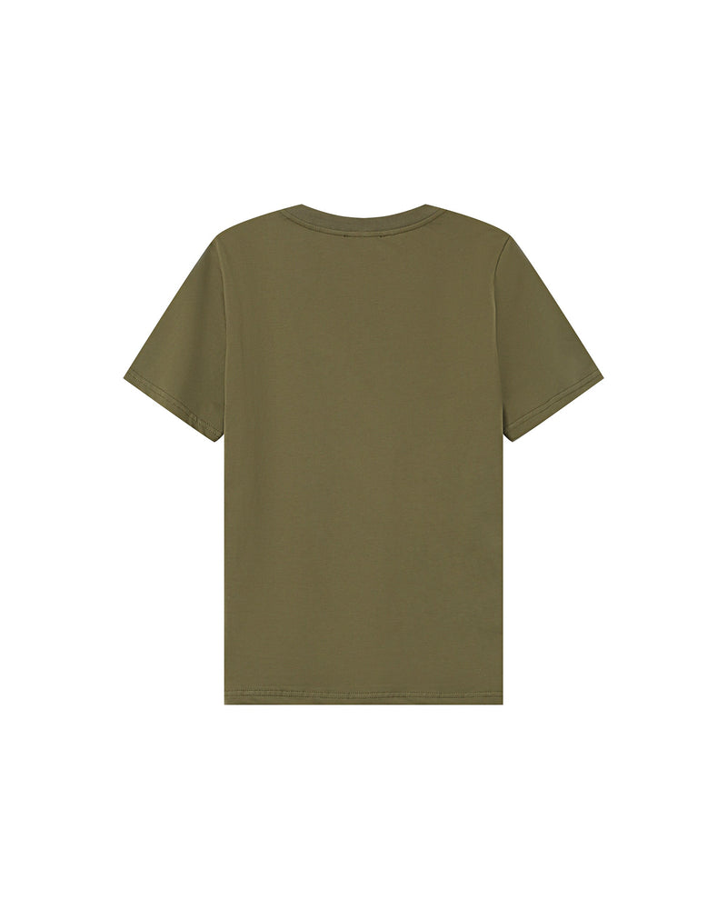 Olive Soft Printed T-Shirt