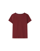 Burgundy Space V-Neck T-Shirt