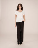 Ivory Space V-Neck T-Shirt
