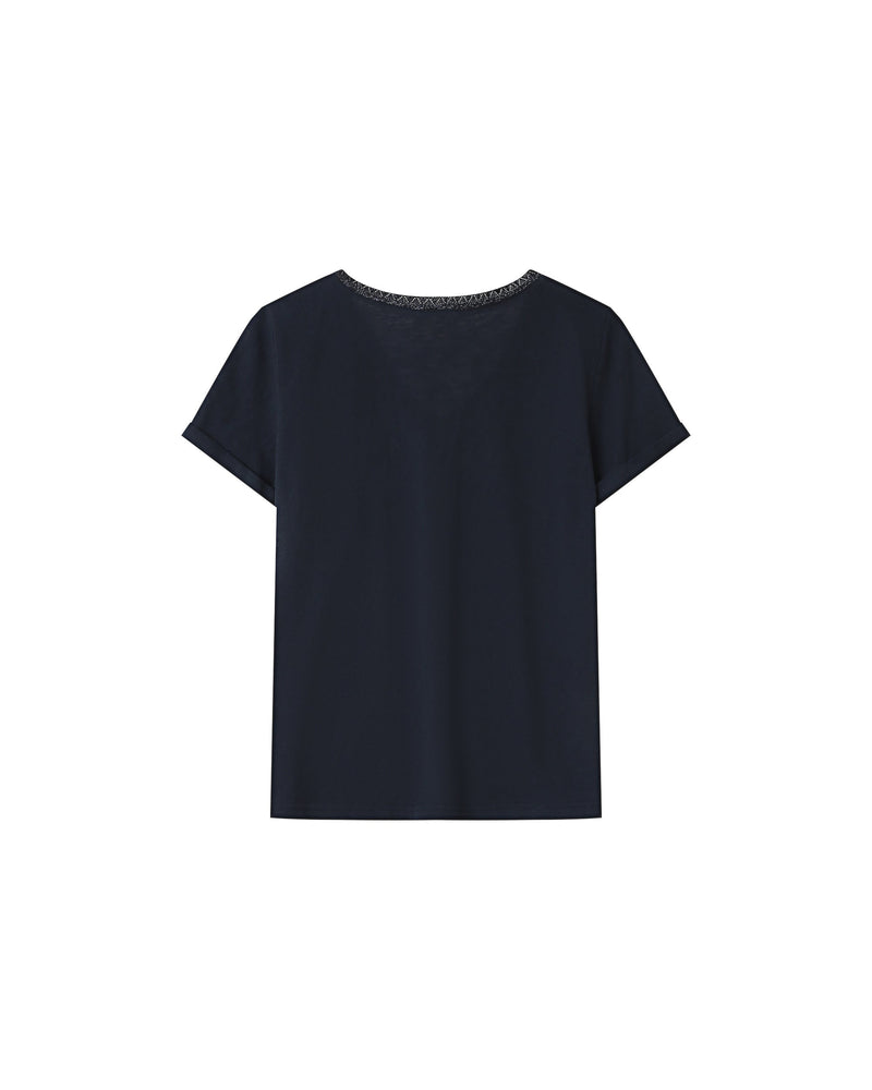 Navy Space V-Neck T-Shirt