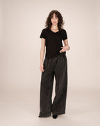 Black V-Neck T-Shirt Space