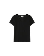 Black V-Neck T-Shirt Space