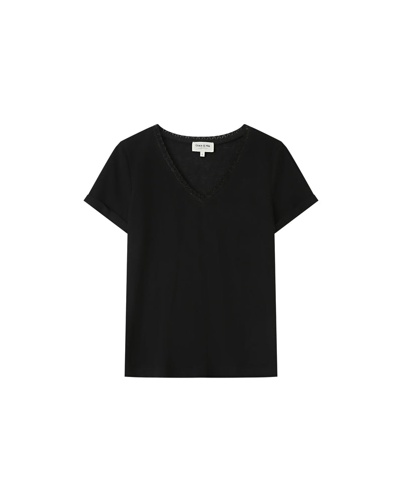 Black Space V-Neck T-Shirt