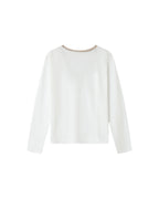 Camiseta Cuello V Marfil Selton