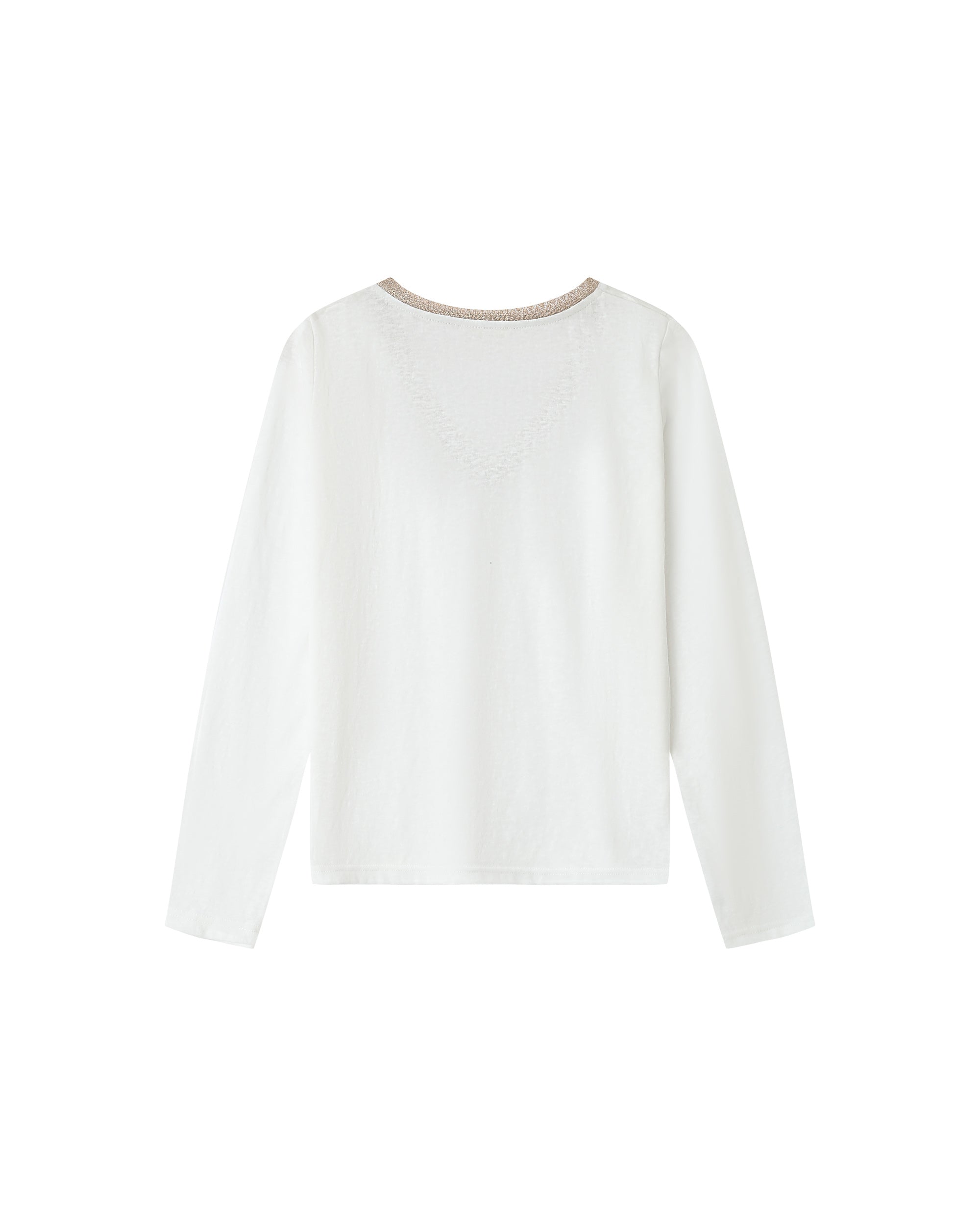 Camiseta Cuello V Marfil Selton