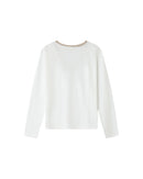 Selton Ivory V-Neck T-Shirt