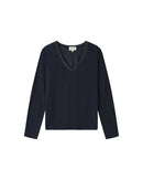 Selton Navy V-Neck T-Shirt