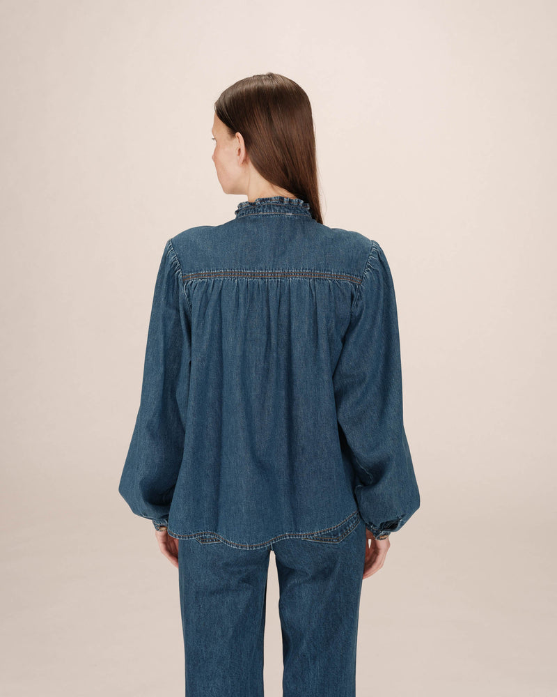 Blusa Salsa Azul Mediana