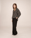 Secrete Black Floral Print Blouse