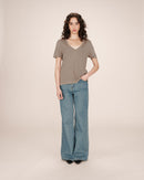Greige Stardust V-Neck T-Shirt