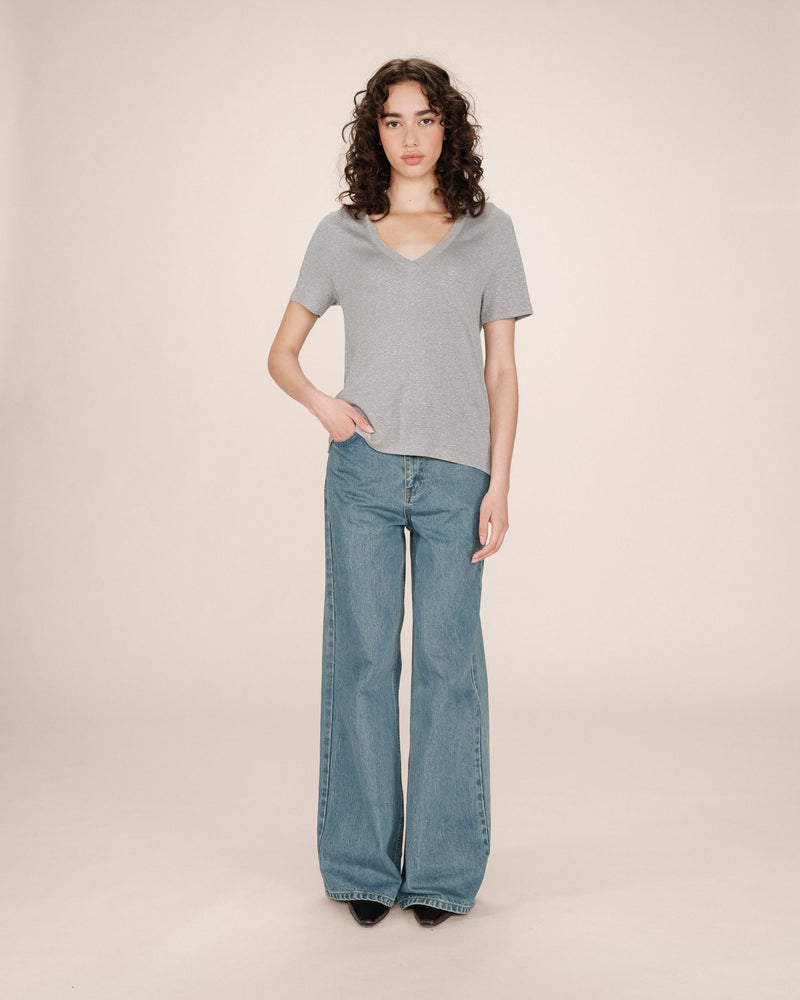 Stardust Gray V-Neck T-Shirt