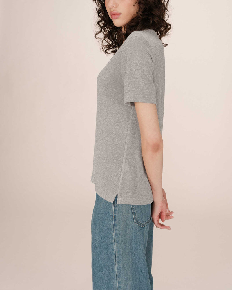 Stardust Gray V-Neck T-Shirt