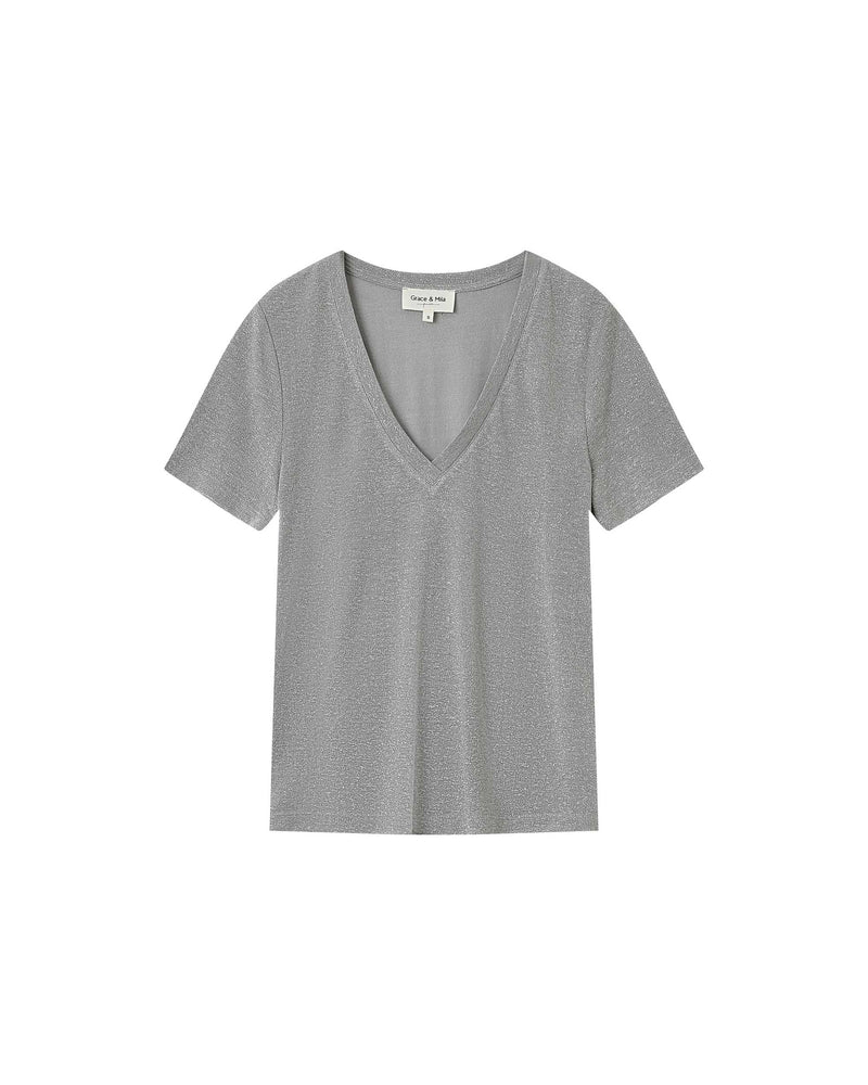 Stardust Gray V-Neck T-Shirt