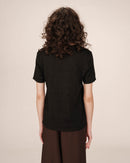 Black Stardust V-Neck T-Shirt