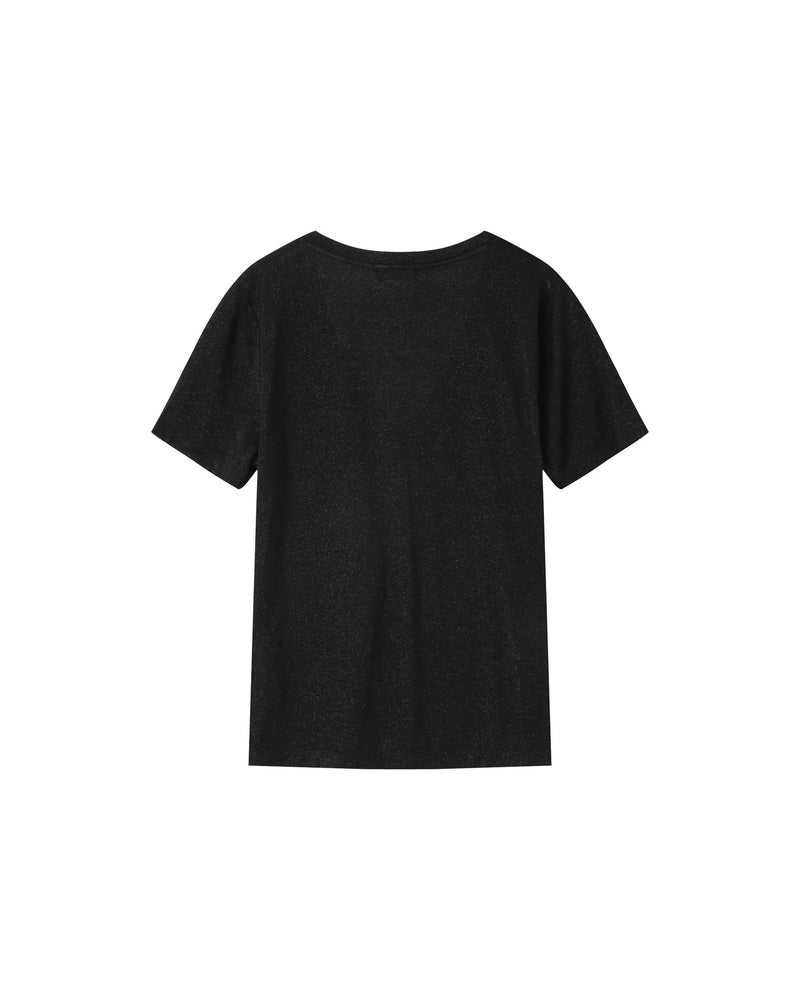 Black Stardust V-Neck T-Shirt