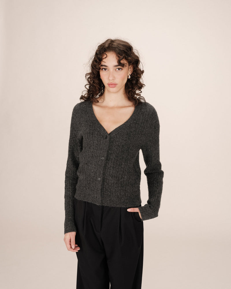 Samso Anthracite Knitted Cardigan