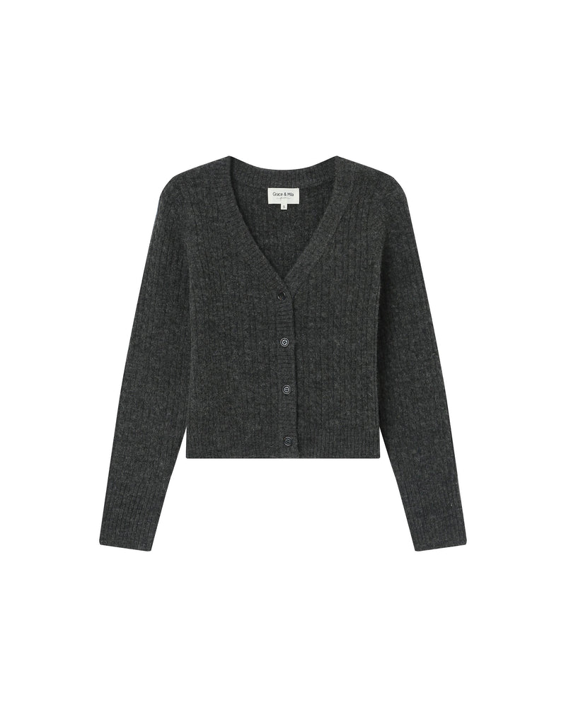 Samso Anthracite Knitted Cardigan