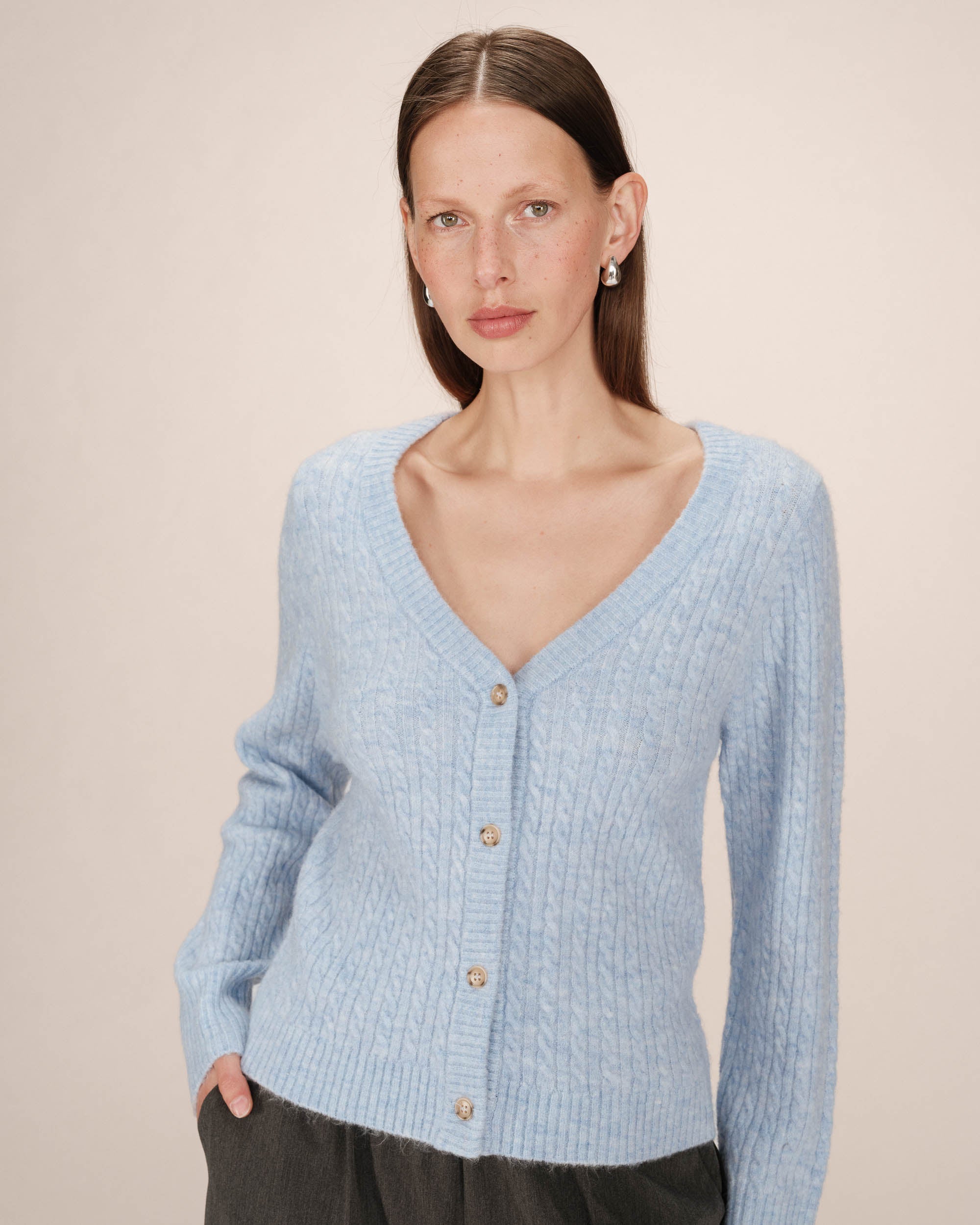 Bleuet Knitted Cardigan Samso