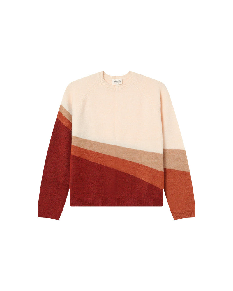 Pull À Motifs Vanille Sarandon